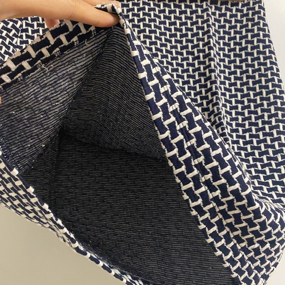 LOFT Blue Colourblock Skirt - Picture 5 of 6